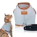 PiuPet® Premium Katzengeschirr mit Leine, 1,20m Katzenleine, Sichere & Robuste Katzengarnitur