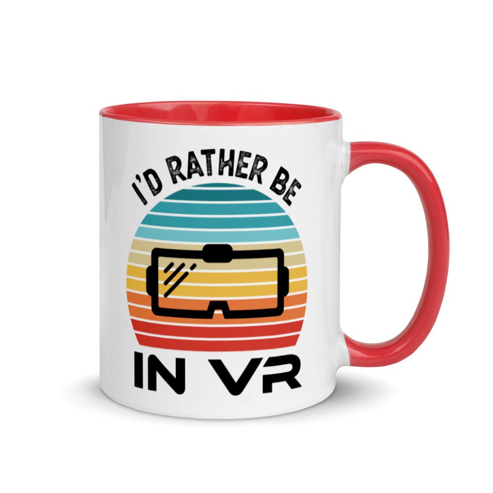 Rather be in VR Virtual Reality Gift Mug with Color Inside-picture-12