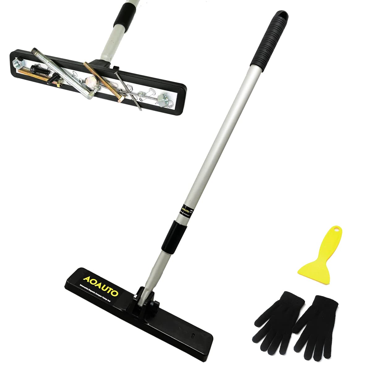 AOAUTO Sweeper Heavy Duty Telescoping Pickup Tool,16LB