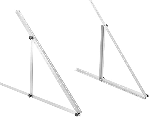 Soportes de panel solar de 41 pulgadas, montaje inclinable de superficie ajustable, panel solar plegable de aleación de aluminio para techo, RV,