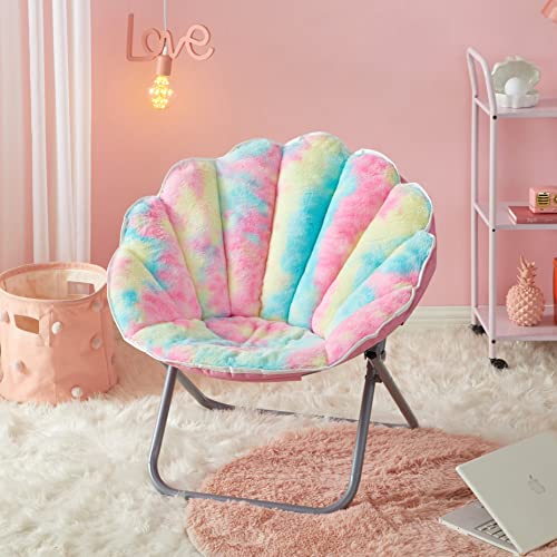 Urban Shop Saucer Chair, Rainbow Tie Dye #TOP7