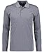 Produktbild RAGMAN Herren Softknit-Polo mit Alloverprint, Langarm L, Silbergrau-023