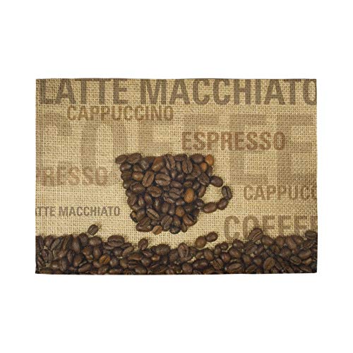 Coffee Maker Mat Coffee Placemat Coffee Bar Mat 12 X 18 Double Sided