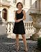 Tanmolo Damen Sommerkleid Trägerkleid mit Taschen Kleid (Schwarz M)
