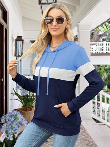 Image of MixShe Women's 2026 Fall Long Sleeve Hoodie Pullover Sweatshirt Lightweight Casual Tops Blouse