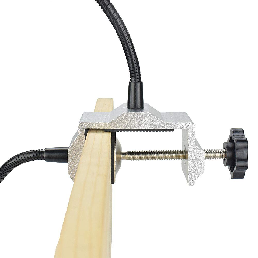 Usb 3X lente d'ingrandimento per saldatura lente d'ingrandimento luce di lavoro supporto per saldatore banco panca morsetto da tavolo con bracci flessibili 2 pezzi