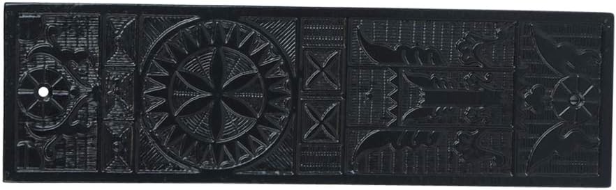 Black Powder Coat 10Inch Height Iron Push Plate Ideal for Decorating Your Home or Office Doors