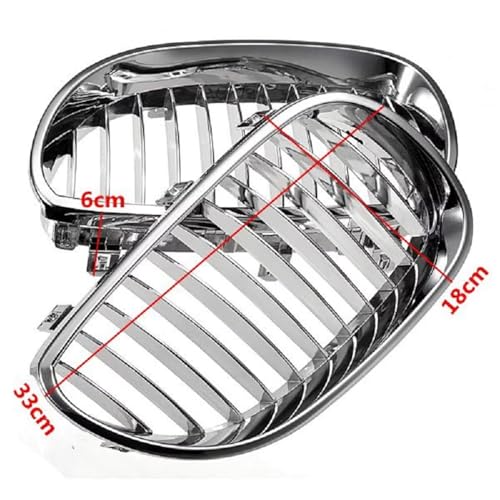 Grille de calandre sport chromée de qualité supérieure pour BMW E61 M5 - 4
