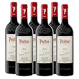 Vino tinto con D.O. Ribera del Duero, tratado y embotellado por Bodegas Protos
