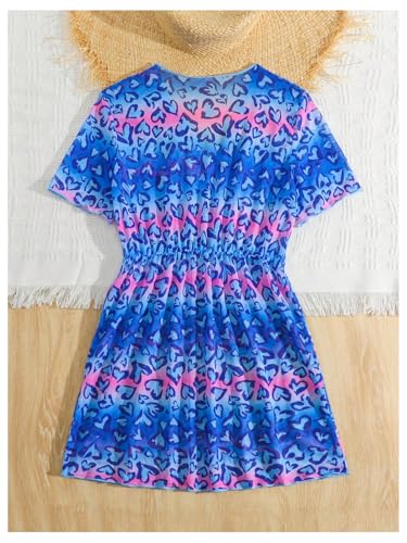 Image of SHENHE Girl's Swim Cover Up V Neck Sleeveless Hollow Out Beach Dress Coverup Beachwear