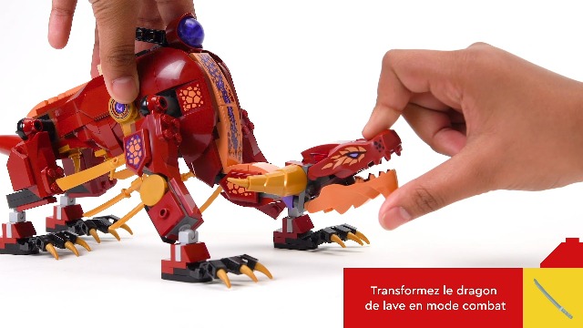 LEGO 71793 Ninjago Le Dragon de Lave Transformable de