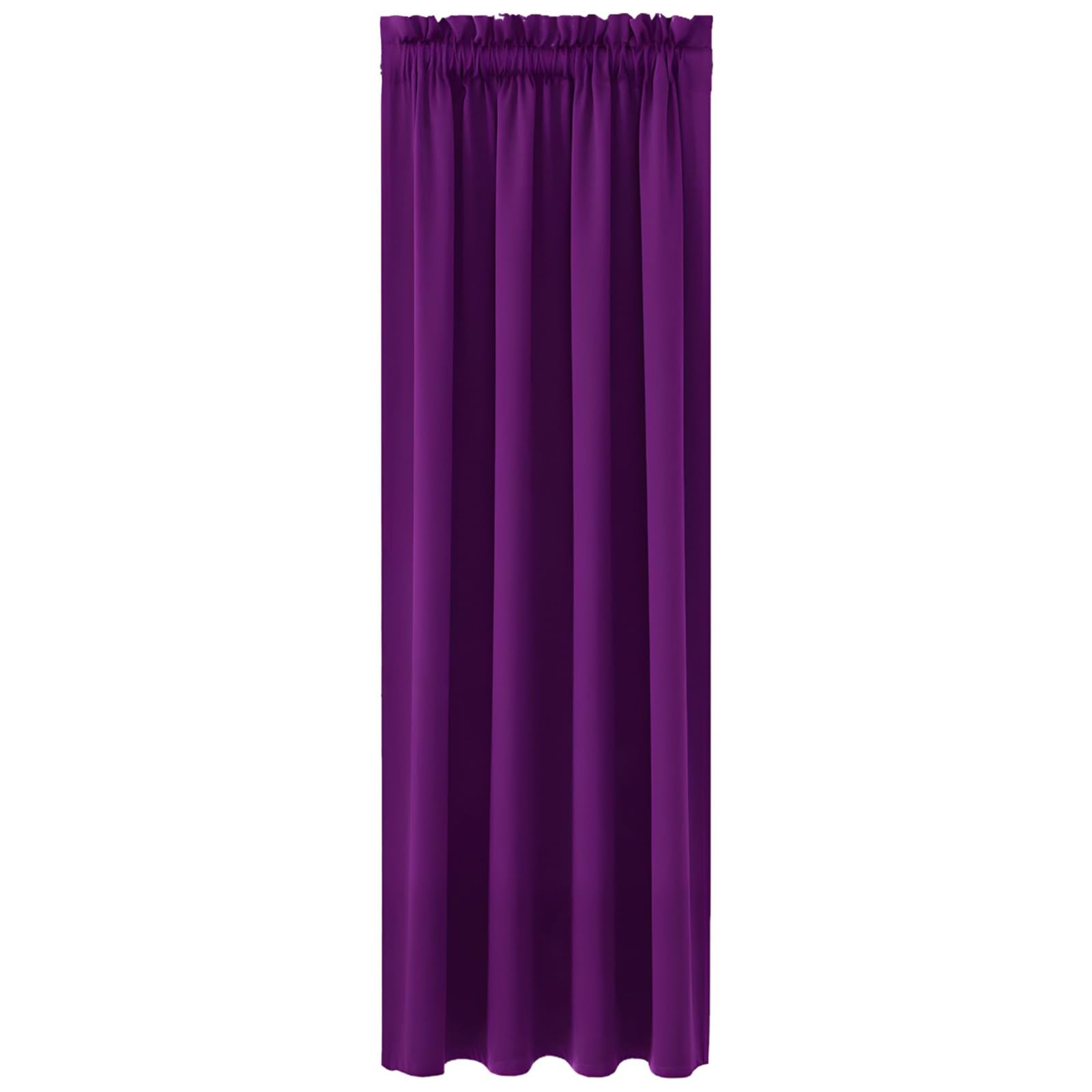 Rideau de fenêtre court occultant 96x160cm en polyester isolant
