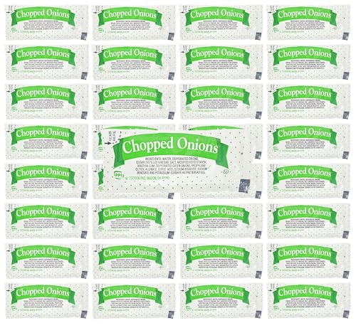Chopped Onion Portion Packets | 9 Gram Each | Pack of 50