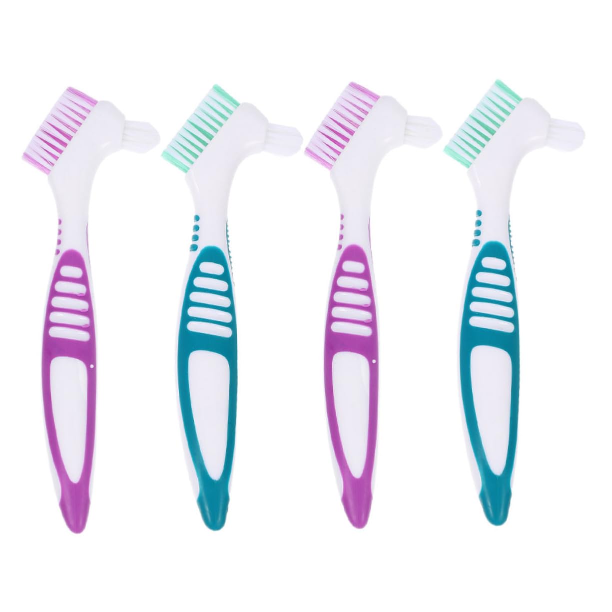 20pezzi Spazzolino Per Dentiera Antiscivolo Per La Spazzole Per Orale Setole Multi