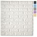 Art3d 64 Sq.Ft Peel and Stick 3D Wall Panels for Interior Wall Decor, White Brick Wallpaper, Pack of 11