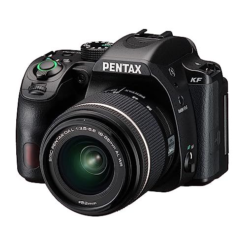 Pentax KF DSLR Camera (Black) and PENTAX DA L 18-55mm F3.5-5.6 AL WR Lens Bundle with Accessory Kit, Photo Edit Software, Memory Card (4 Items)