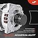 A-Premium Alternator Compatible with Mercedes-Benz CLA250 2014-2019, GLA250 2015-2020, 2.0L, 12V 150A 5-Groove Clutch Pulley Clockwise, Replace# 0125711055, 0125711030