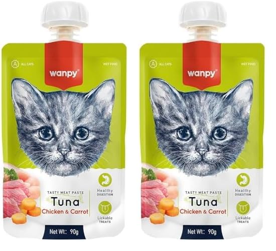 Wanpy Taze Ton Balıklı&Tavuklu Kedi Et Ezmesi 90 gr 2li paket