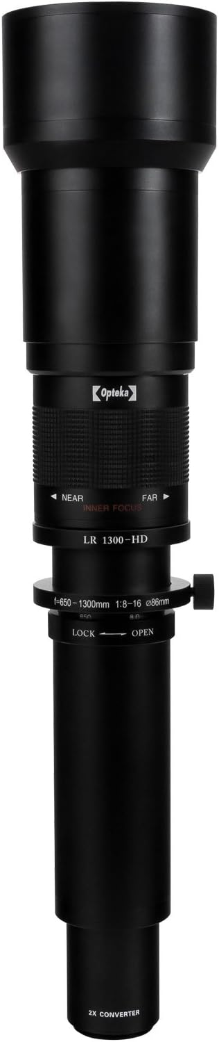 Opteka 650-2600mm High Definition Telephoto Zoom Lens for Olympus EVOLT E-5, E-520, E-510, E-500, E-450, E-420, E-410, E-400, E-330 and E-300 Digital SLR Cameras