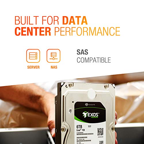 Image of Seagate Exos 7E8 6TB 7200 RPM 512e SAS 12Gb /s 256MB Cache 3.5-Inch Enterprise Hard Drive - ST6000NM0095 (Renewed)