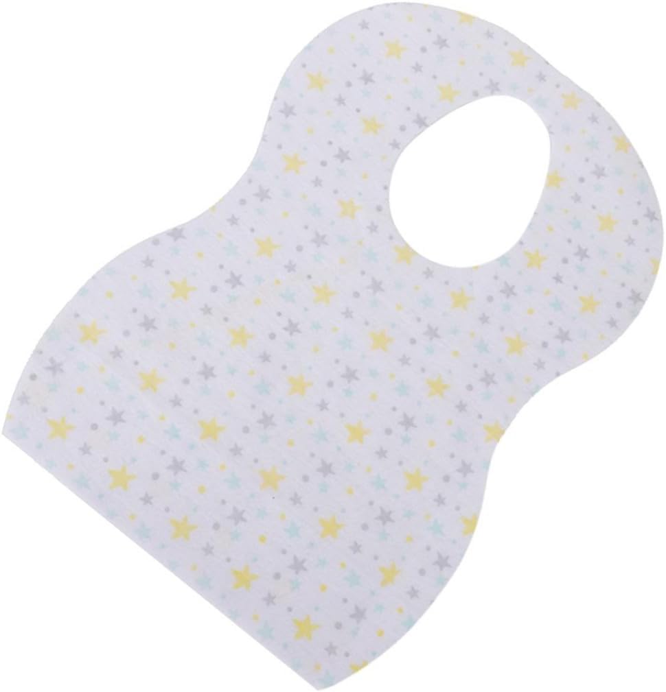 Kisangel Disposable Bibs Apron for Newborns, Portable Waterproof Saliva Towel Bibs for Feeding, 20pcs Full Coverage Suitable for Travel and Mealtime Style