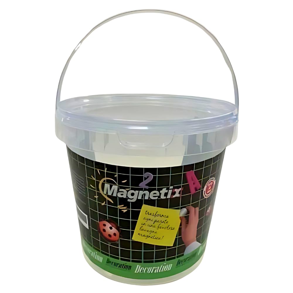 Decoration - Vernice Magnetica Nera 2 Litri, Pittura per Interni Adatta per Porte, Mobili e Pareti, Rende le Superfici Magnetiche e di Colore Nero, Utile per Applicare Magneti e Calamite sui Muri