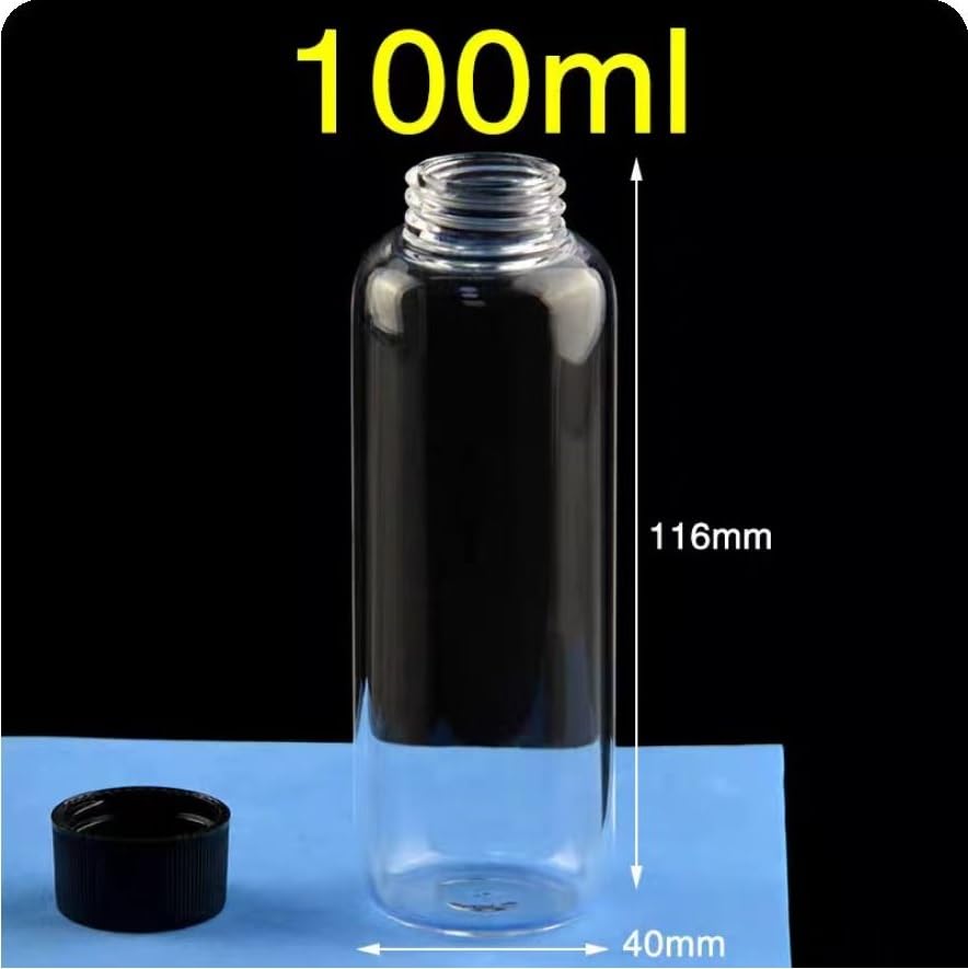 1 Stück hochreine Quarzglas-Gewindeflasche – versiegelte Reagenzflasche zur Probenentnahme, 2–100 ml, hohe Temperaturbeständigkeit bis 1200 °C(100ml)