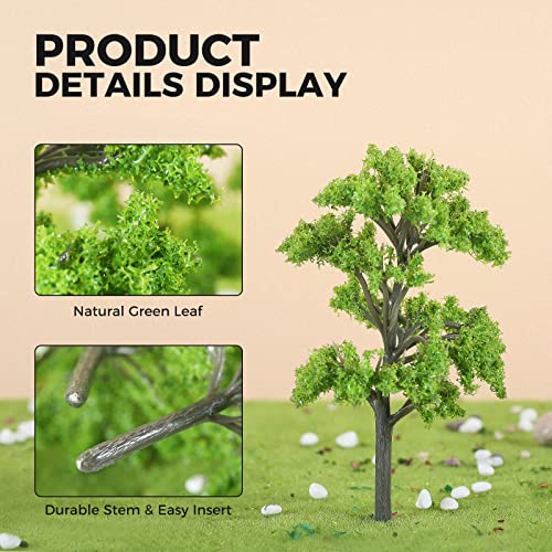 Yetaha 20 Pcs Model Trees Miniature Tree, Fairy Garden Plant Ornament Model Train Scenery Architecture Green Tree Model For Micro Landscape Diy Craft Home Decoration #TOP1