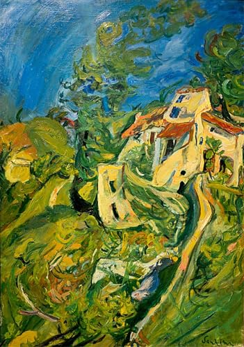 Toile murale abstraite Chaïm Soutine décoration salon 60x90cm