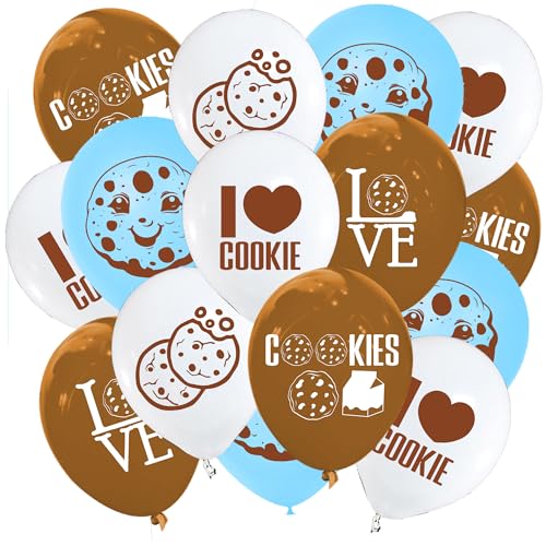 PIBIMoicy 50 Pcs Cookies Balloon Party Favors Supplies Chocolate Chip Cookies Milk Baby Shower Themed Birthday Decorations Balloon