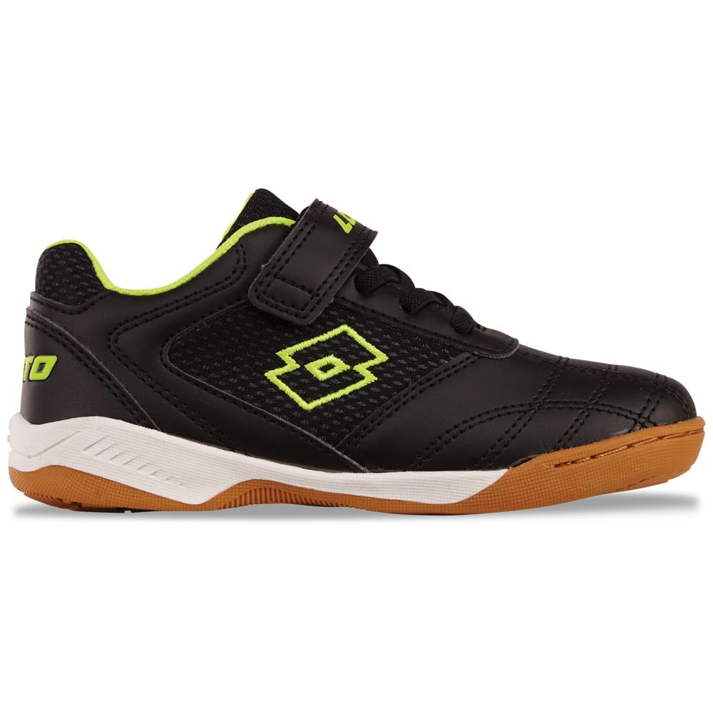 LOTTO Whizzer K SneakersUnisex Children, Black Fr Yellow, 33 EU