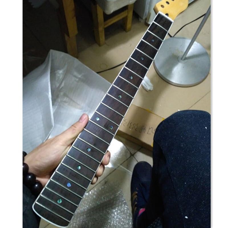Manche de guitare électrique 22 frettes en érable et touche en palissandre pour remplacement