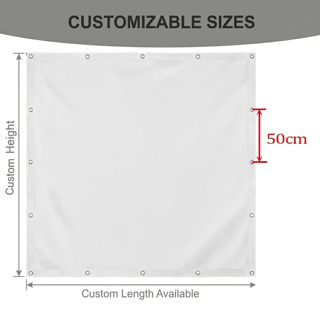 Sonnensegel Wasserdicht 2.3x3.5m Rechteckig, 95% UV-Schutz Reißfest, Hohe Dichte Polyester Sonnenschutz Wetterschutz für Terrasse, Pergola, Garten, Einfache Montage, Weiß