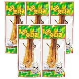 Minecook Big Shot Dried Squid Legs, Korean Style Seasoned Squid Legs Snack, Great for Snacking Anytime, 0.7 oz (20g) per Pack x 5 Packs