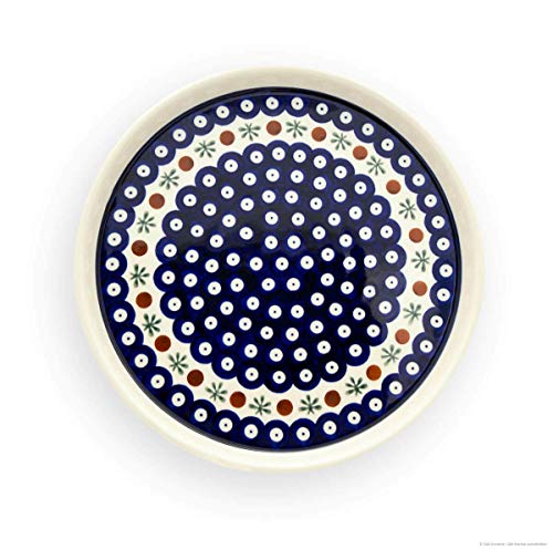 Bunzlauer keramiek bord plat met 2,5 cm rand, Ø 24,5 cm, decor 41 - Afbeelding 3