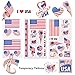 Imagen de AhfuLife 24 Piezas Estados Unidos Pegatinas de Bandera Nacional de Tatuaje Temporales