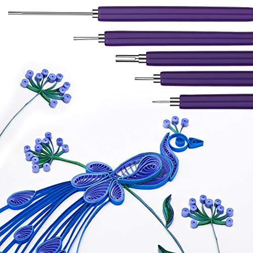 Lokunn Paper Quilling Tools Slotted Kit, Different Sizes Paper Quilling Tools, With Ruler, Awl And Tweezer, Suitable For Diy Art Gift Card Making #TOP5