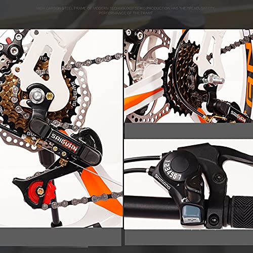 ASPZQ 20 Zoll Klapprad 6 Geschwindigkeit Mountainbike Erwachsene Student Racing Für Männer Frauen-Studenten und städtische Pendler,E – Bild 5