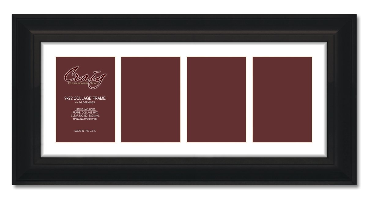Craig Frames 9x22 Black Collage Frame