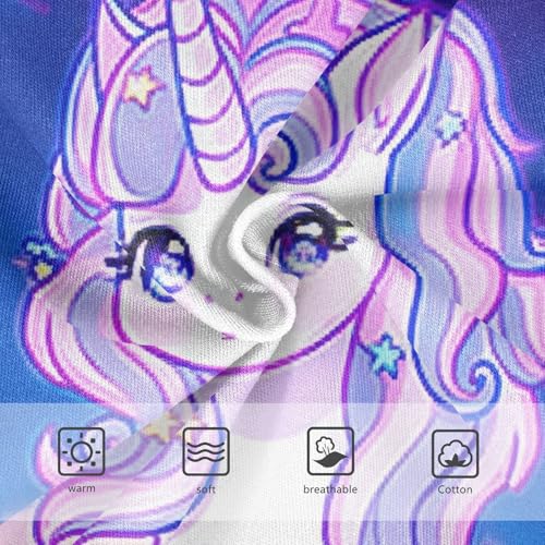 Cotton Toddler Girls Underwear Cute Cartoon Unicorn Pink Purple Girl Panties Cute Animal Undies Kids Briefs 2t3