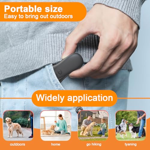 Image of Dog Bark Deterrent Device,Anti-Barking Device,Up to 15Ft Long Range & Rechargeable Bark Control,Stop Barking Dog Devices,Safe for Dogs Training,Indoor & Outdoor（Black）