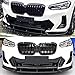 XPHAZZ M40i Front Lip Compatible with 2022-2024 BMW X3 G01 X4 G02 LCI M-Sport Model ABS Gloss Black Bumper Air Splitter