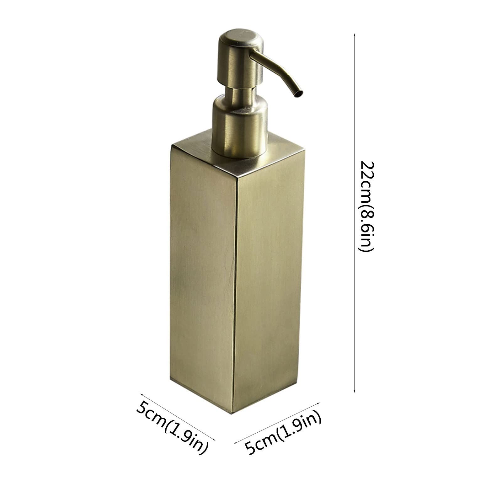 Ispensador De Jabón Cocina Acero inoxidable encimera dispensador de jabón (10 onzas) de pared de jabón dispensador adecuado for Fregaderos y encimera Dispensers Dispensador De Champú Y Acondicionador