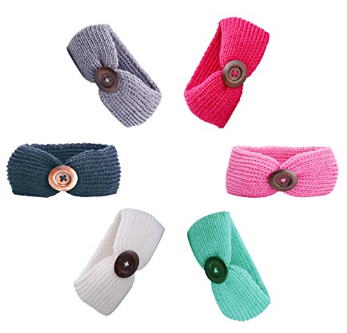 Quest Sweet Baby Headbands Turban Knotted,Newborn Infant Toddler Hairbands and Bows Child Hair Accessories