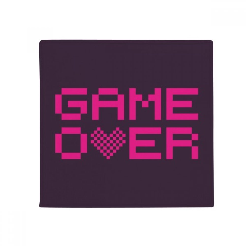 Tapis Game Over pixel original cadeau idéal 80x80cm pour salon et gamer