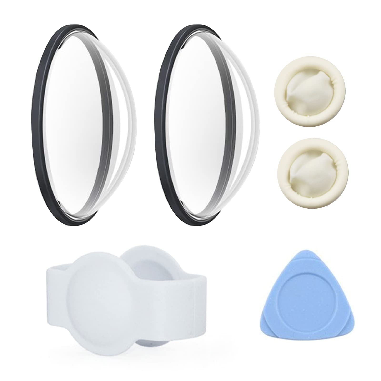 1 Pair for 360 One Lens Protector Camera Lens Guards Accessory for 360 One Camera Accessories Part Camera Accessories Protective Case Shell Cover