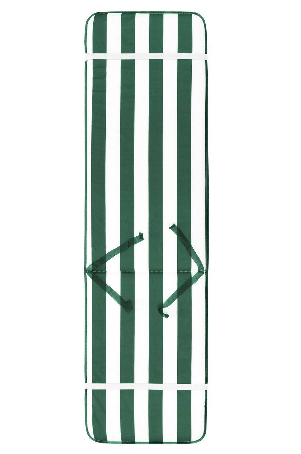 Coussin doux pour chaise longue, rayé, housse de chaise pliable pour chaise de plage, mod.LIMA FASCIATO VERT