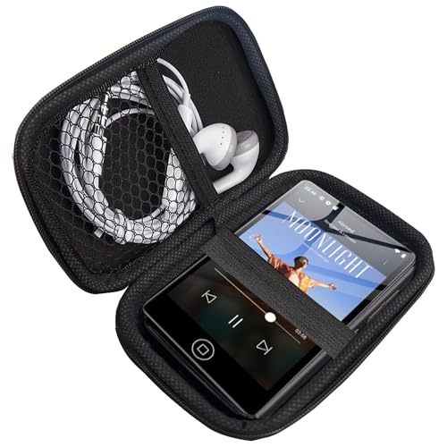 Image of MP3 MP4 Player Case for SWOFY 4 inch Full Screen Touch M503Pro D08 Music Player, Hard Shell Travel and Storage Carrying Bag Fits Earbuds, USB Cable, Memory Card
