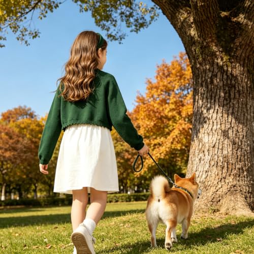 Image of Cropped Shrug Cardigan Girls Cotton Soft Long Sleeve 5-12 Years (Dressy)
