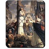 Jeanne d'Arc Pucelle d'Orléans Dom Rémy en France France Rouen Héroïne Légende – Tapis de souris Ordinateur PC Portable # 16198
